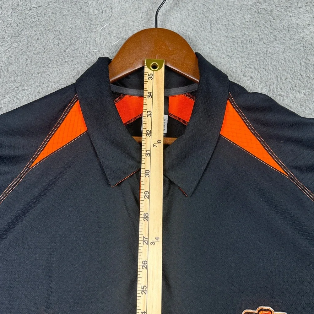 Oklahoma State Cowboys Nike Dri-Fit Polo Mens XXL Black Orange Golf OSU Football